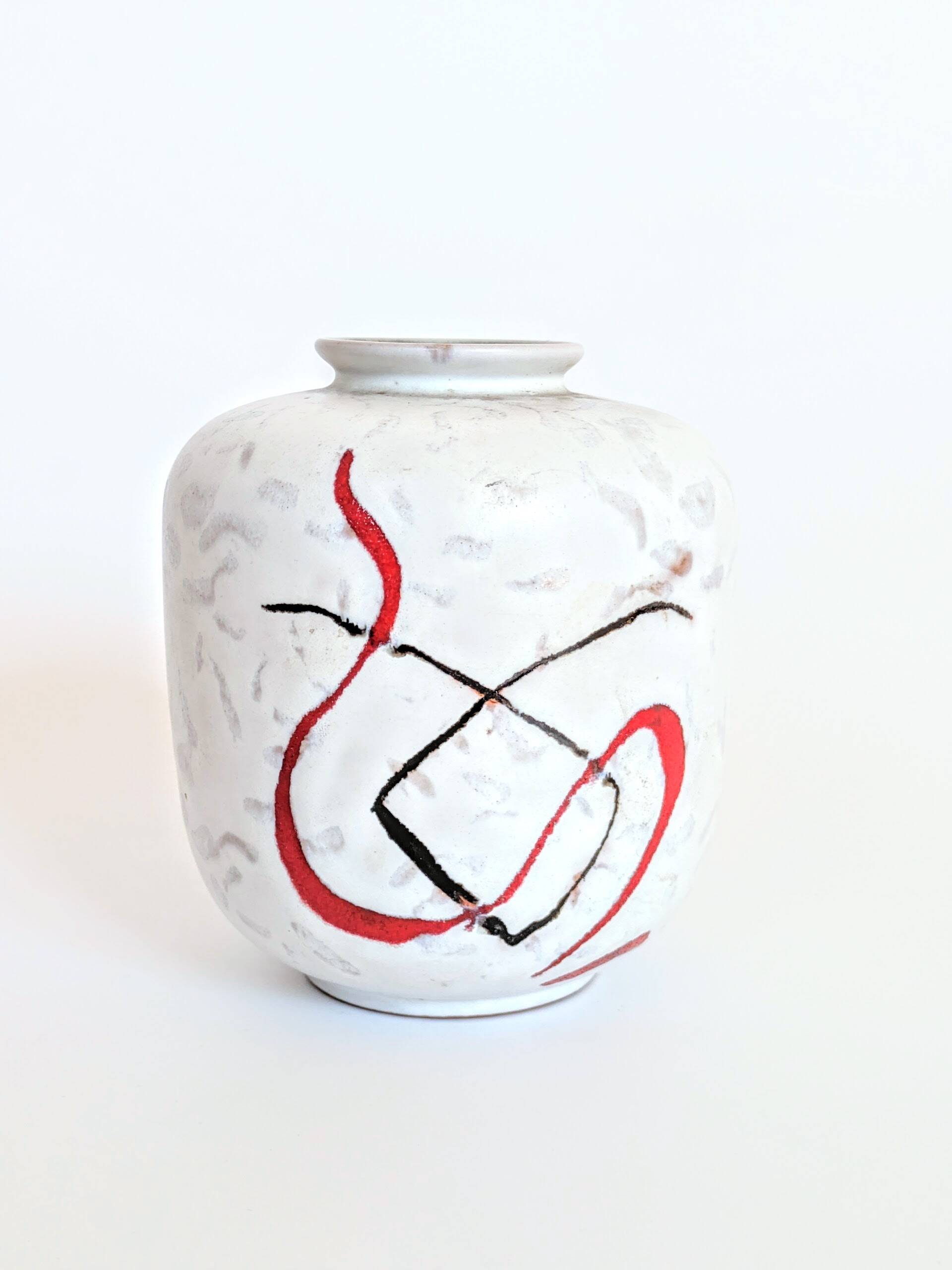 Vintage Carstens Tönnieshof "Attika" round vase, 1960s