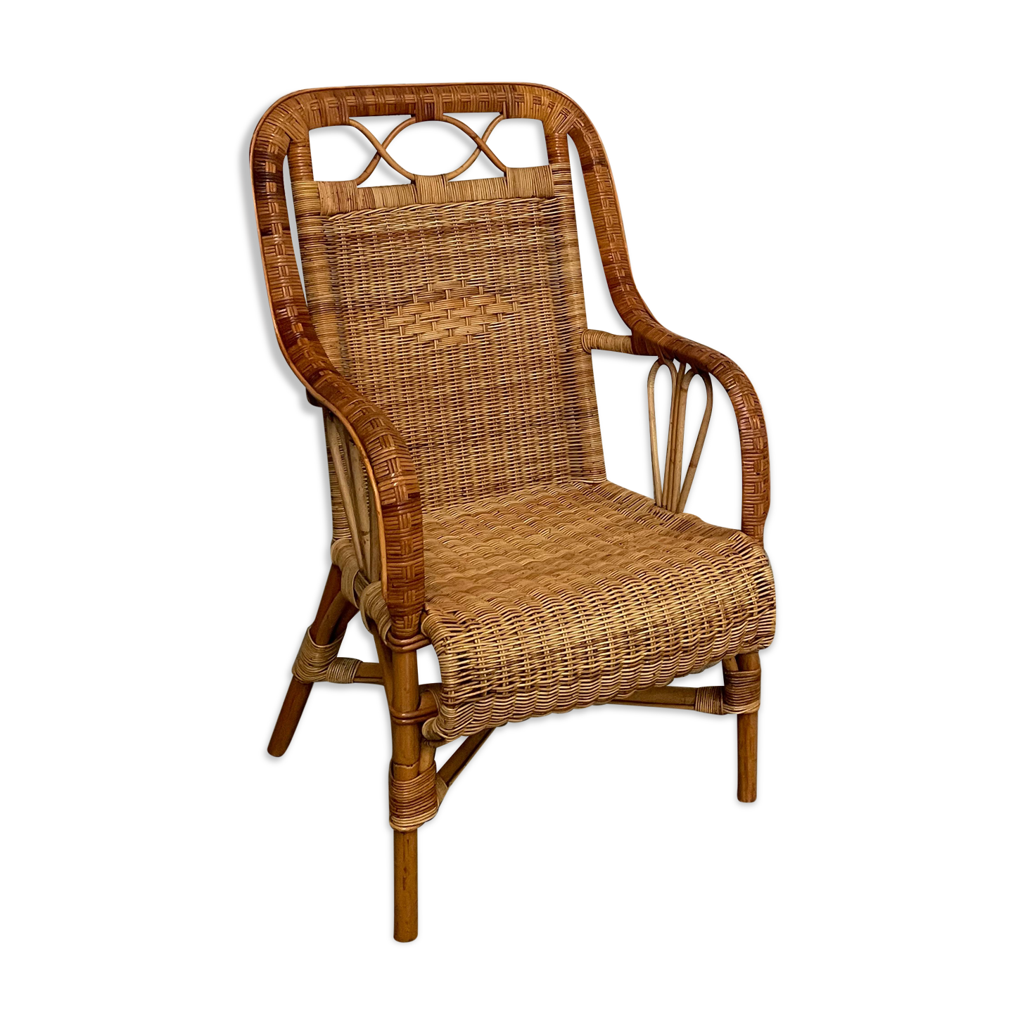 Rattan armchair