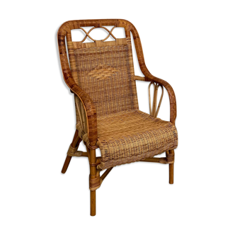 Rattan armchair