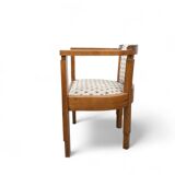 Paire de fauteuils club sculpturaux Art Déco, années 1930