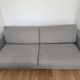 Canapé 2,5 places Assis modèle Ludvig en tissu gris