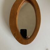 Miroir en pin design asymétrique, 1960