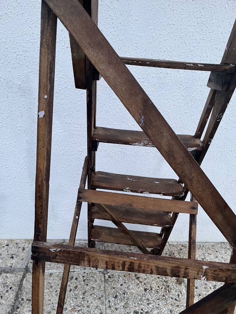 Wooden stepladder