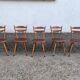 Bistro chair vintage Scandinavian brasserie colorful galette - 1950 1960