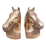 Serres Livres Laiton Cheval Vintage