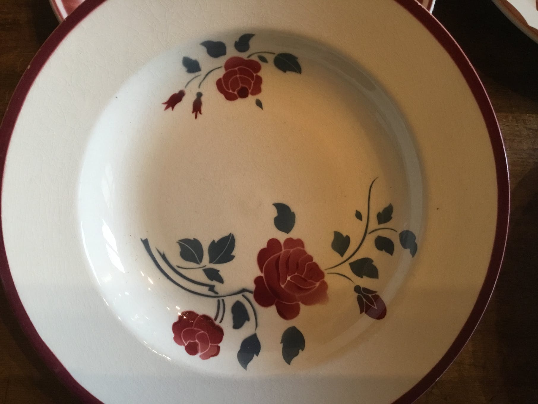 Ancient deep plates, set of 4