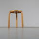 Birch stoo by Alvar Aalto, manufactured by Artek in Finland 1950
