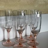 6 two-coloured champagne flutes Luminarc Véronèse