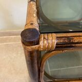 Table basse en rotin