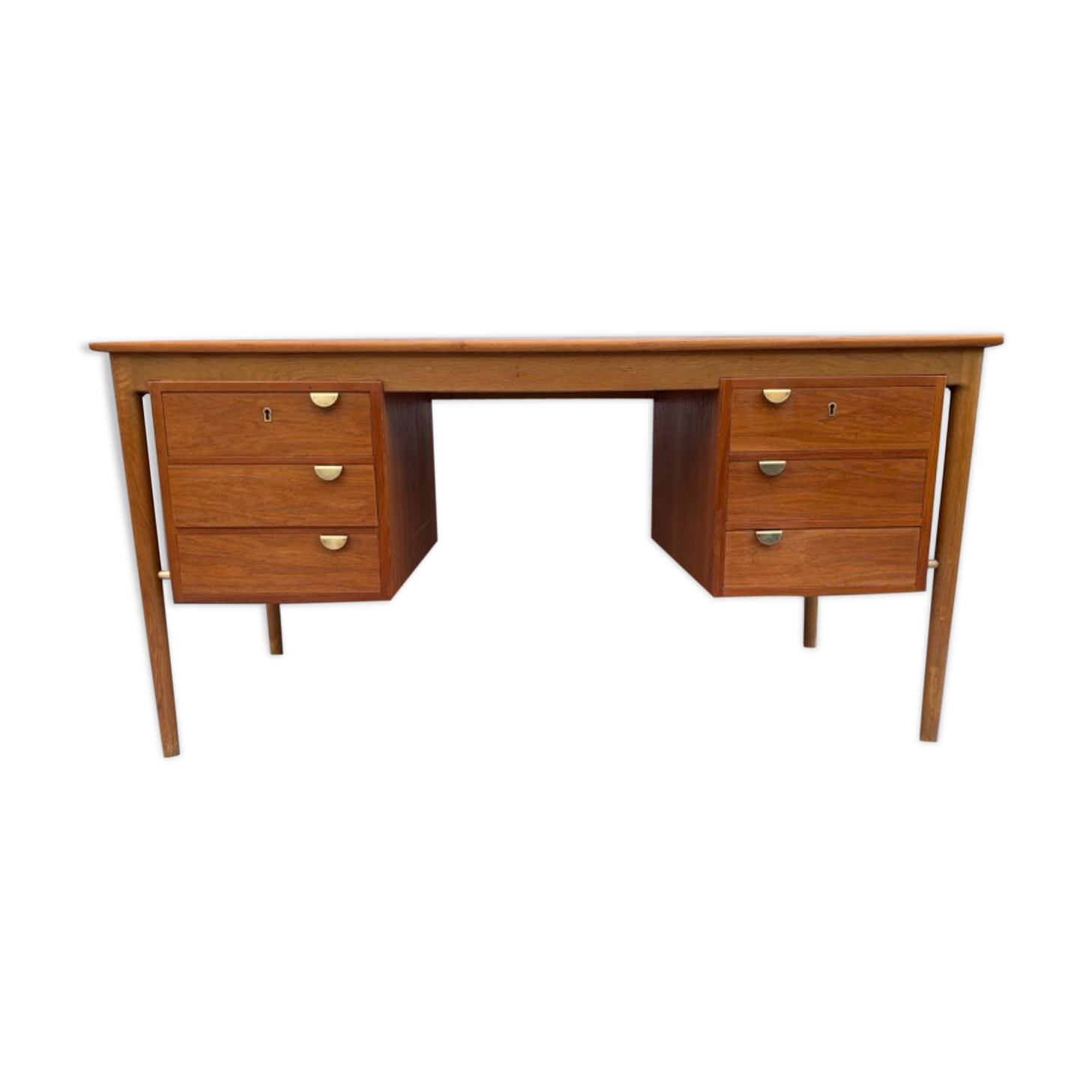 Danish oak and teak desk 1960