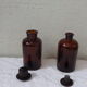 Bottles of pharmacy in amber glass, capacity 1 liter