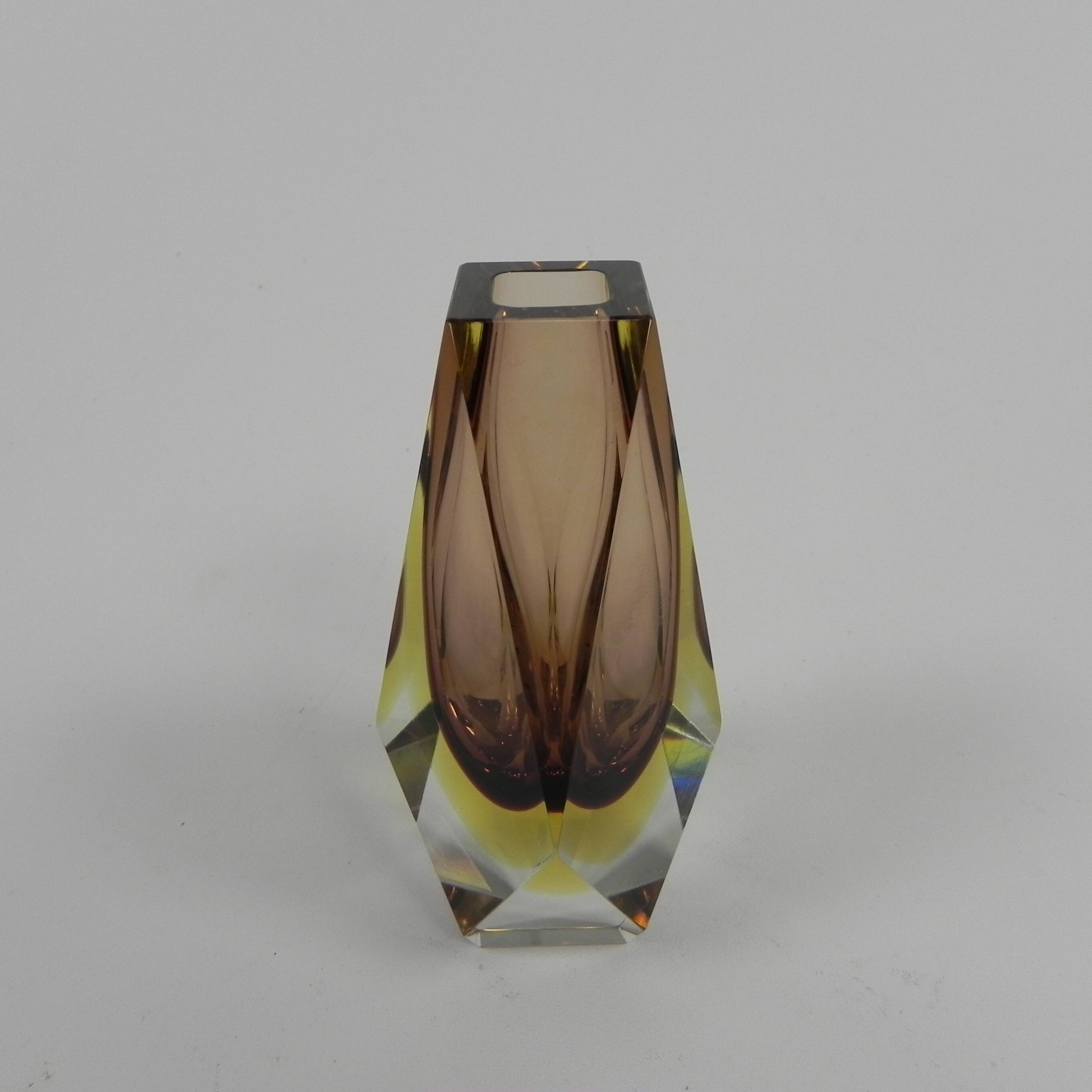 Murano Sommerso vase 16 cm high, 1960s