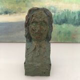 Plaster bust of a musician