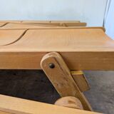 Vintage Folding Wooden Daybed /by Niko Kralj for Stol Kamnik / 1970s