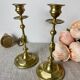 Antique brass candlesticks