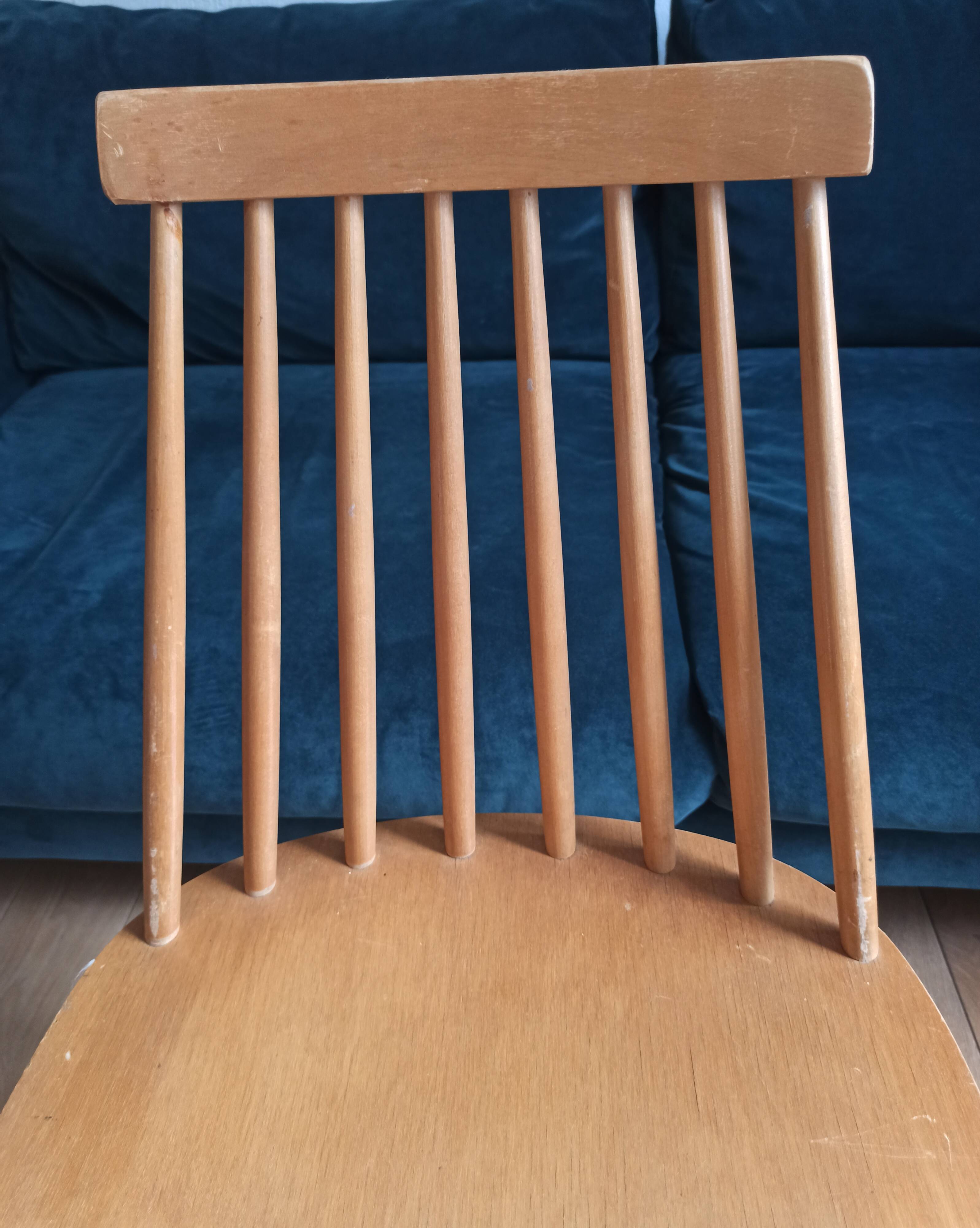 Chaises en bois vintage Ikea 1960