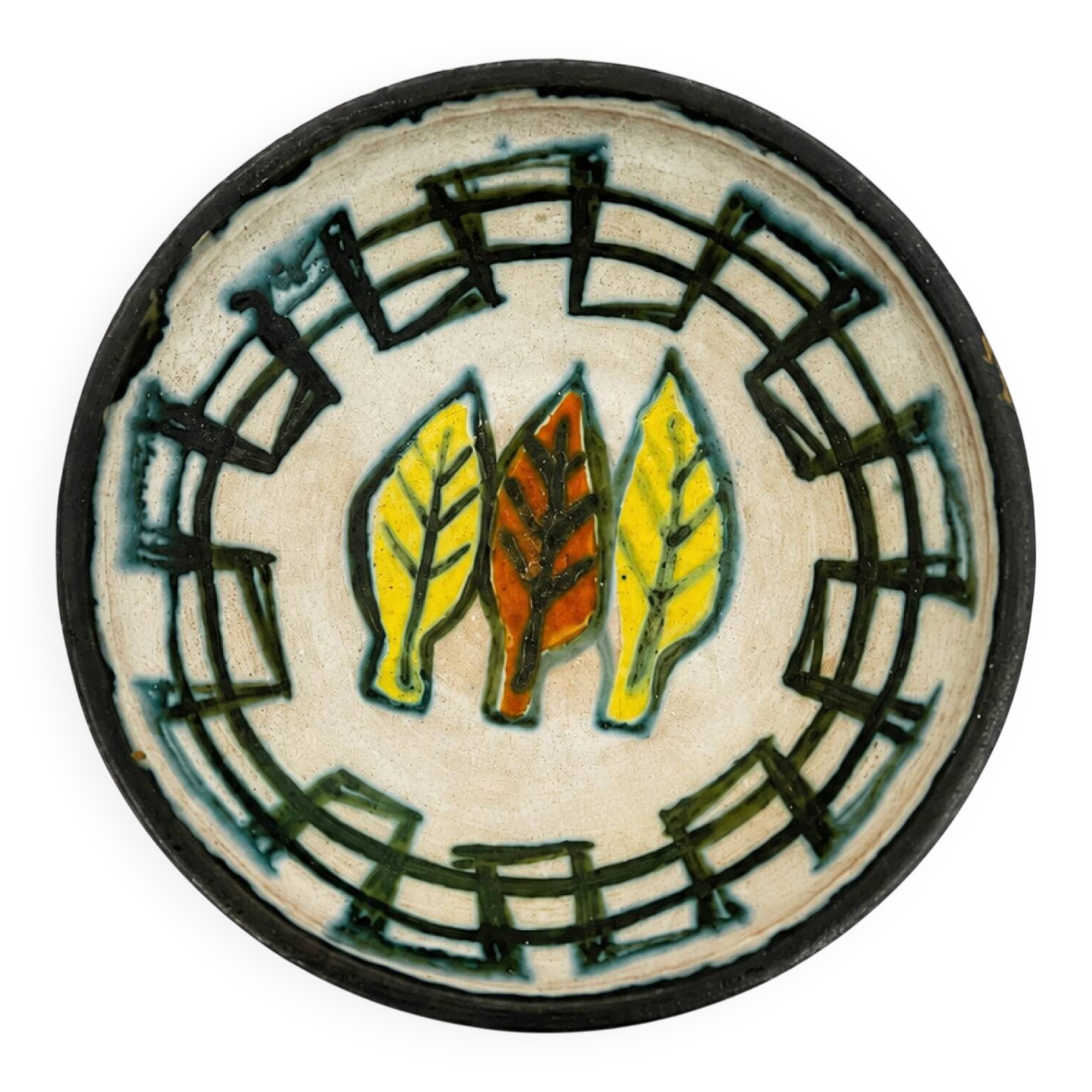1960 signed ceramic bowl