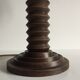 Vintage wood geometric lamp