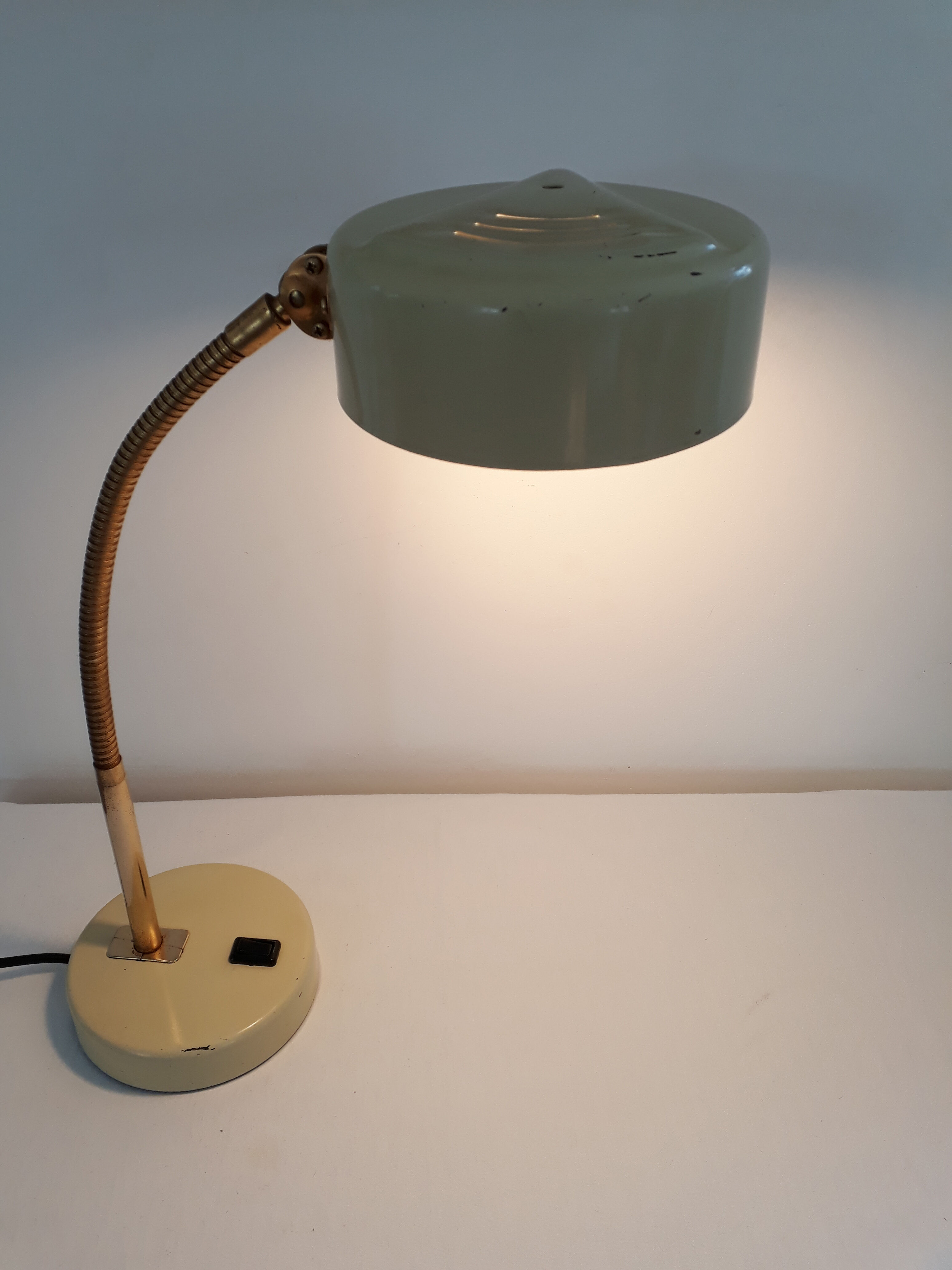 Paire de lampes de bureau vintage années 40 60