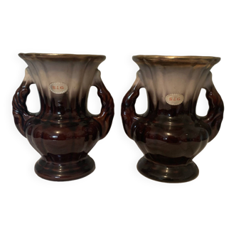 Pair of art deco vases S&G Keramik