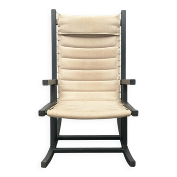 Mid-century German minimalist Safari rocking chair by Casala, 1960s.