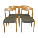 4 scandinavian chairs from the 60s