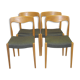 4 scandinavian chairs from the 60s