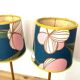 Paire de lampes vintage upcyclée - Iphigenie rose