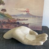Plaster candle holder sculpture