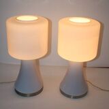 Vistosi Murano Lamp Vintage 70 Italy x2