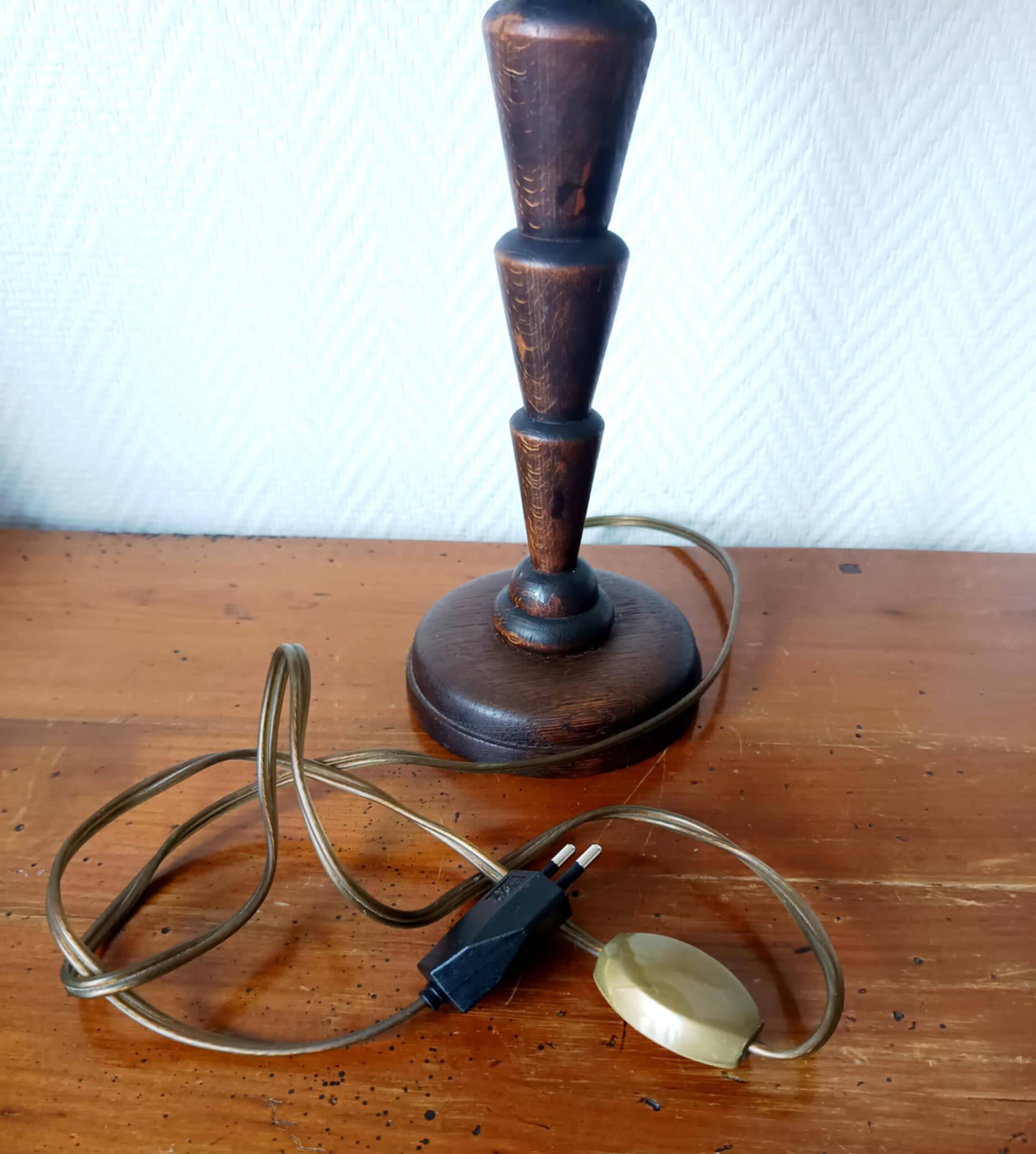 Lampe art déco nacre vintage