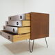 1960s Upcycled Teck Commode, Danemark