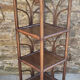 High shelf in vintage bamboo and rattan, 60s