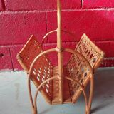 Rattan magazines holder