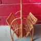 Rattan magazines holder