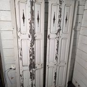 Pair of old shutters