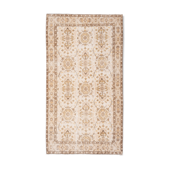 Tapis de sparte turc vintage années 1970 117 X 211 cm