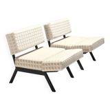 Ensemble italien de fauteuils inclinables "Panchetto" par Rito Valla pour IPE, Italie 1960