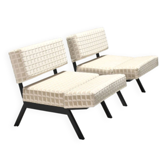 Set Italian of ‘Panchetto’ Reclining Chairs by Rito Valla for IPE, Italy 1960s
