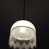 Vintage suspension in half shell speckled with pearls