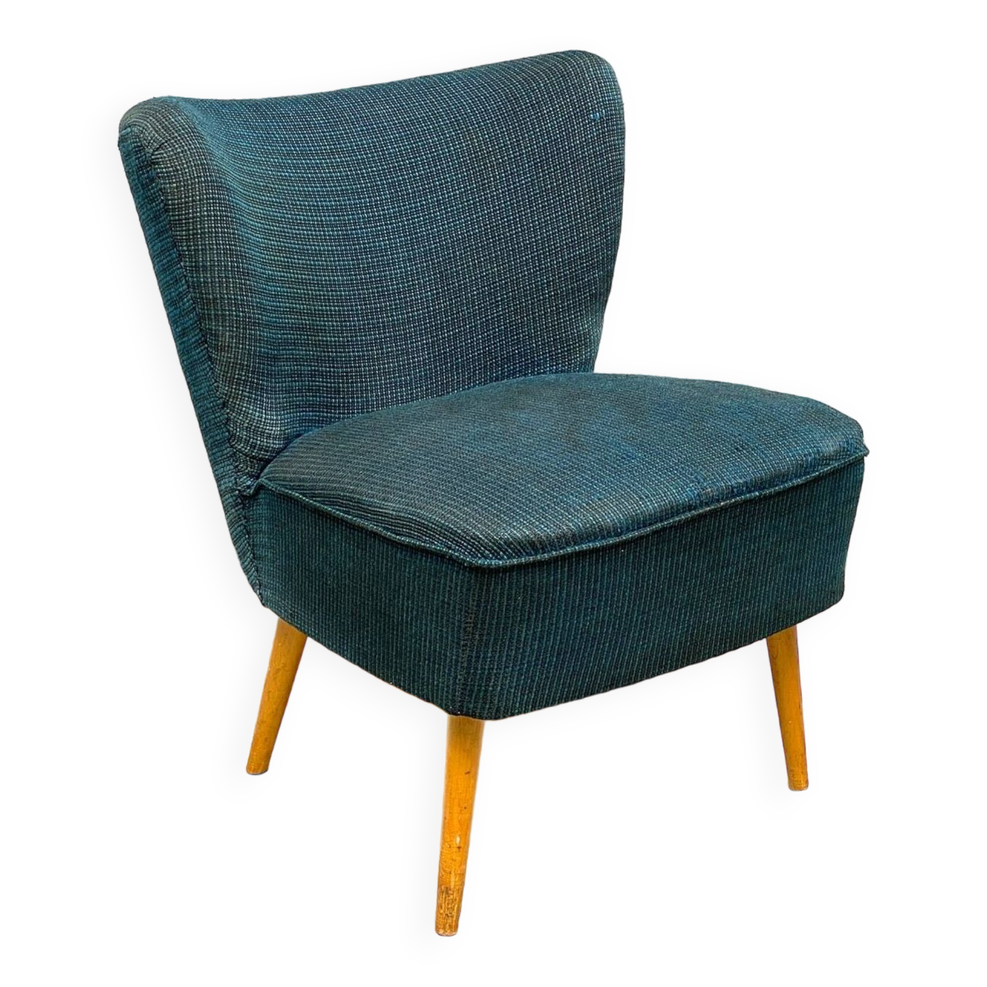 Midnight blue vintage cocktail chair
