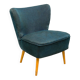 Midnight blue vintage cocktail chair