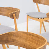 Set of four ‘no. 7’ dining chairs by helge sibast