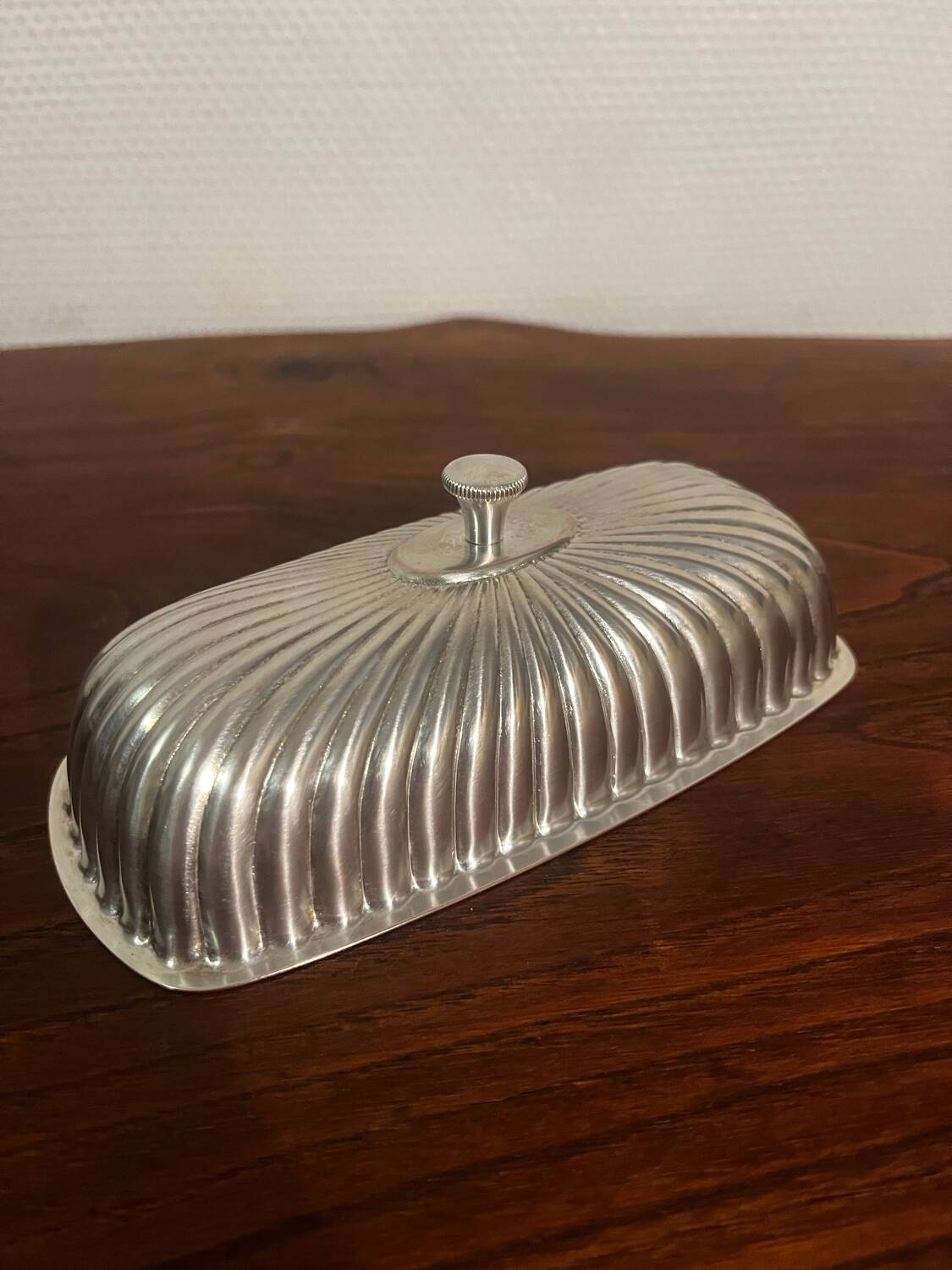 Butter dish from the 60s Gerb France silver metal