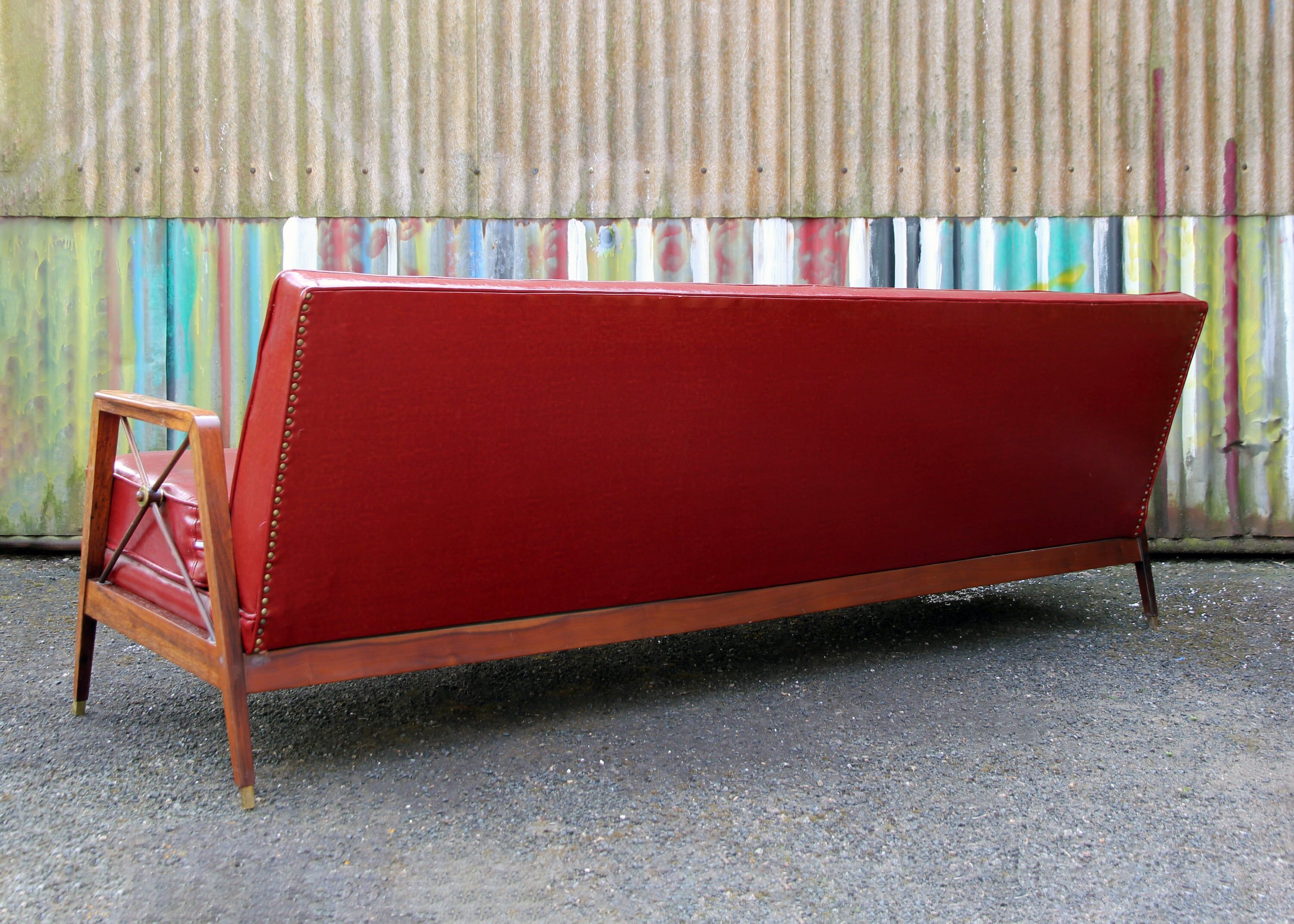 60s Brazilian Sofa by Moveis Cavallaro, Sao Paulo