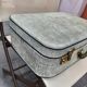 Valise en carton bleue chinée vintage
