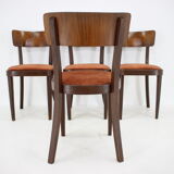 1940s Set of Four Dining Chairs ,Czechoslovakia