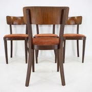 1940s Set of Four Dining Chairs ,Czechoslovakia