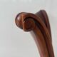 4 Directoire style chairs in solid wood - Cream fabric seat