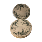 5 assiettes dessert linotte, Terre de Fer
